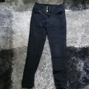 Grey high waisted jeans